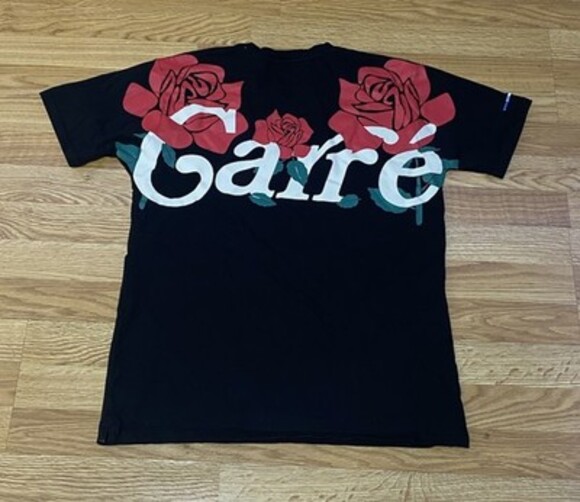 Carré Other - Carré - Men’s Black Graphic Logo Crew Neck Short Sleeve Tee Size: L
